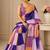 premium heavy chinon silk blend mirror work saree