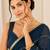 Heavy star georgette beads & lace work saree