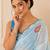 premium heavy chinon silk blend mirror work saree