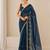 Heavy star georgette beads & lace work saree