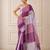 premium heavy chinon silk blend mirror work saree