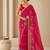 Heavy star georgette beads & lace work saree