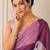 premium heavy chinon silk blend mirror work saree