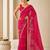 Heavy star georgette beads & lace work saree