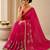 Heavy star georgette beads & lace work saree