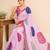 premium heavy chinon silk blend mirror work saree