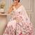premium heavy chinon silk blend mirror work saree