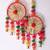 colorful gota pom pom dream catchers,diwali decoration,mendi diy home decor (pack of 2)