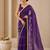 Heavy star georgette beads & lace work saree
