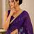 Heavy star georgette beads & lace work saree