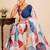 premium heavy chinon silk blend mirror work saree