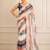 premium heavy chinon silk blend mirror work saree
