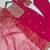 rani pink color fancy beads and embroidery and sequence work and ready maid lace border silk blend kurti set
