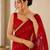 Heavy star georgette beads & lace work saree