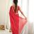 Heavy star georgette beads & lace work saree