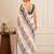 premium heavy chinon silk blend mirror work saree