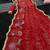 Heavy star georgette beads & lace work saree