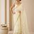 Heavy star georgette beads & lace work saree