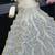 Heavy star georgette beads & lace work saree