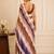 premium heavy chinon silk blend mirror work saree