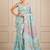 premium heavy chinon silk blend mirror work saree