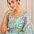 premium heavy chinon silk blend mirror work saree
