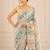 premium heavy chinon silk blend mirror work saree