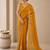 Heavy star georgette beads & lace work saree