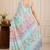 premium heavy chinon silk blend mirror work saree