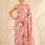 premium heavy chinon silk blend mirror work saree