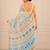 premium heavy chinon silk blend mirror work saree