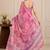 premium heavy chinon silk blend mirror work saree