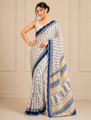 premium heavy chinon silk blend mirror work saree 1