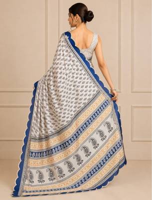 premium heavy chinon silk blend mirror work saree 3