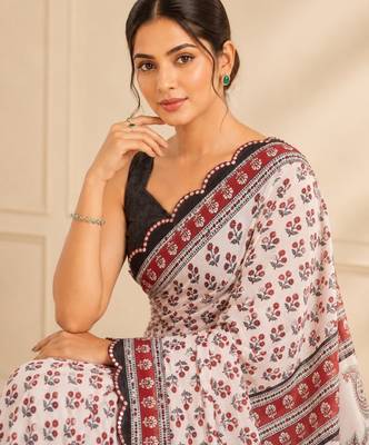 premium heavy chinon silk blend mirror work saree 2