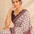 premium heavy chinon silk blend mirror work saree