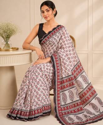 premium heavy chinon silk blend mirror work saree 3
