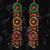 traditional pom pom with circle latkan hanging decorative (pack of 2) 