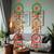 traditional pom pom with circle latkan hanging decorative (pack of 2) 