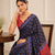 premium heavy chinon silk blend mirror work saree