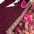 maroon color  beautiful thread embroidery sequins with codding work silk blend gown set