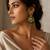 Classic contours oxidized gold pearl earrings