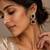 Vintage glow oxidized gold pearl drop earrings