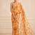 heavy chinon silk blend mirror work saree