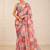 heavy chinon silk blend mirror work saree