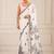 heavy chinon silk blend mirror work saree