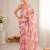 heavy chinon silk blend mirror work saree