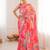 heavy chinon silk blend mirror work saree