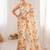 heavy chinon silk blend mirror work saree