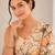 heavy chinon silk blend mirror work saree